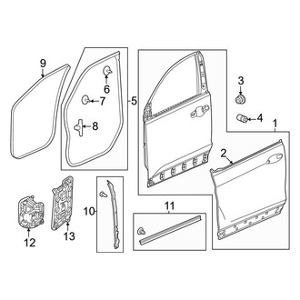 Honda OE - Front Door - Door & Components