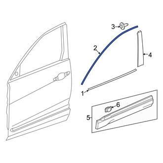 Honda OE - Front Left Door Reveal Molding