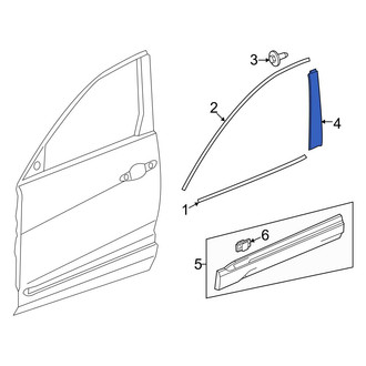 Honda OE - Front Left Door Applique