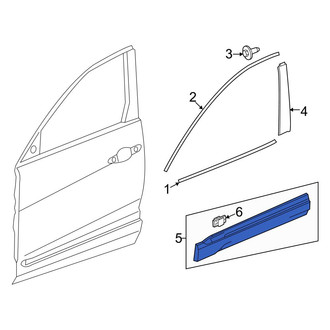 Honda OE - Rear Right Door Molding