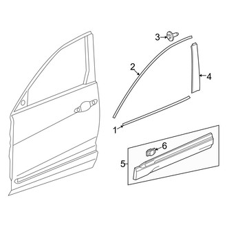 Honda OE - Front Door - Exterior Trim