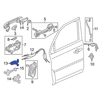 Honda OE - Front Right Upper Door Hinge