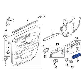 Honda OE - Front Left Door Window Lock-Out Switch