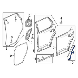 Honda OE - Rear Right Door Shell Seal