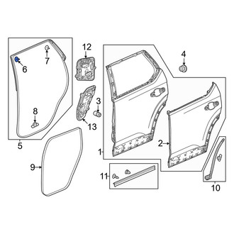 Honda OE - Rear Door Seal Clip