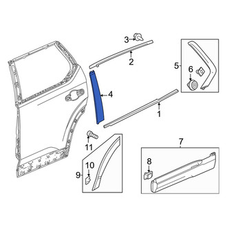 Honda OE - Rear Left Door Applique