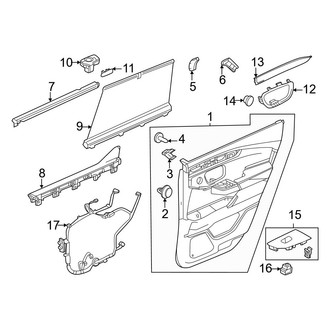Honda OE - Rear Door - Interior Trim
