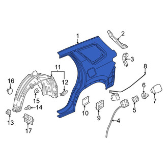 Honda OE - Rear Left Outer Quarter Panel