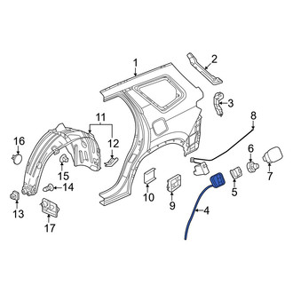 Honda OE - Rear Fuel Filler Housing