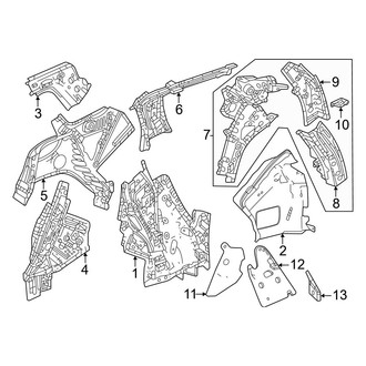 Honda OE - Quarter Panel - Inner Structure