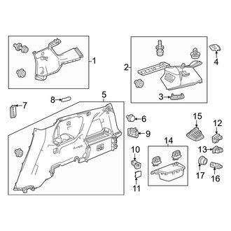 Honda OE - Quarter Panel - Interior Trim (EX-L / LX)
