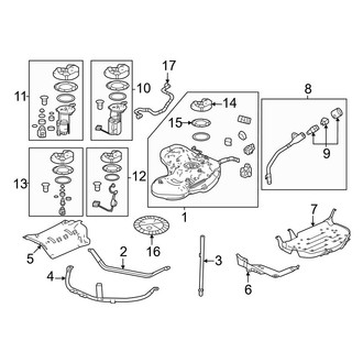 Honda OE - Fuel System Components (Elite / EX-L / LX / Sport / Touring / TrailSport)