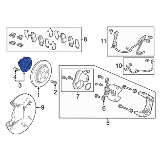Honda OE - Front Wheel Bearing and Hub Assembly