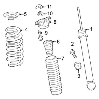 Honda OE - Rear Suspension - Shocks & Components (FWD)