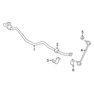 Honda OE - Rear Suspension - Stabilizer Bar & Components (FWD)