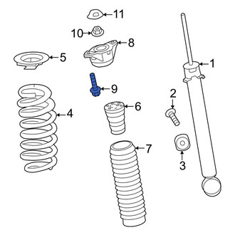 Honda OE - Suspension Shock Absorber Mounting Bolt