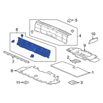 Honda OE - Rear Trunk Trim Panel