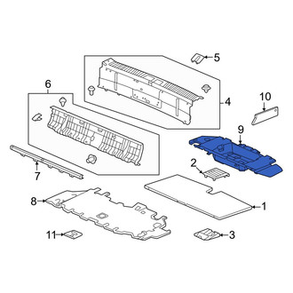 Honda OE - Rear Trunk Floor Storage Box