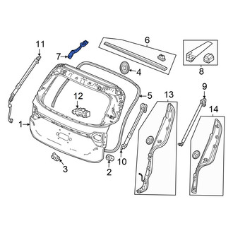 Honda OE - Rear Left Liftgate Hinge