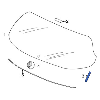 Honda OE - Back Glass Clip