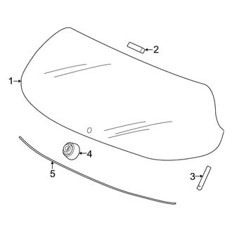 Honda OE - Lift Gate - Glass