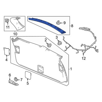 Honda OE - Rear Upper Liftgate Trim