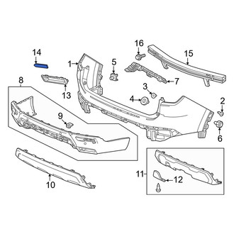 Honda OE - Rear Left Reflector Panel