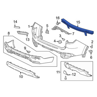 Honda OE - Rear Bumper Impact Bar