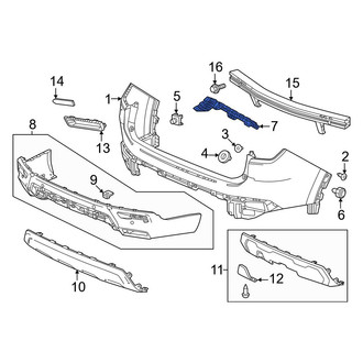Honda OE - Rear Left Bumper Guide