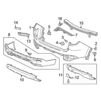 Honda OE - Rear Bumper - Bumper & Components