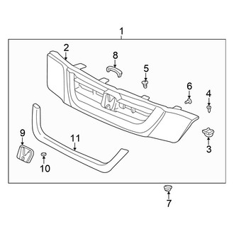 Honda OE - Grille & Components