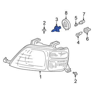 Honda OE - Front Headlight Bulb