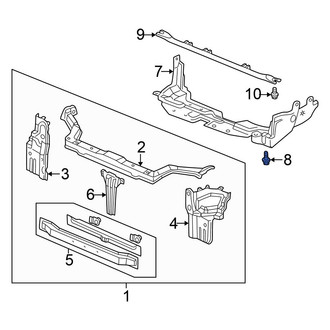 Honda OE - Radiator Support Splash Shield Clip