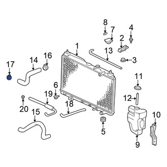 Honda OE - Lower Radiator Hose Clamp