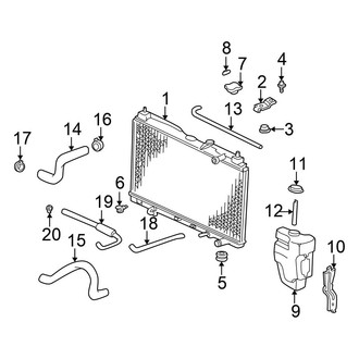 Honda OE - Cooling - Radiator & Components