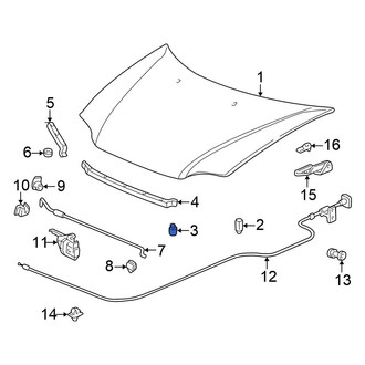Honda OE - Front Hood Stop Buffer