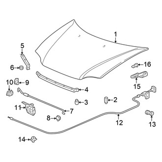 Honda OE - Hood & Components