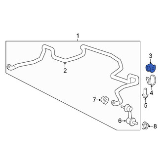 Honda OE - Front Suspension Stabilizer Bar Bushing