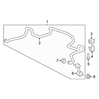 Honda OE - Front Suspension - Stabilizer Bar & Components