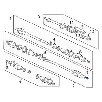 Honda OE - Front Axle Nut