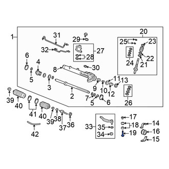 Honda OE - Rack And Pinion Housing Bolt
