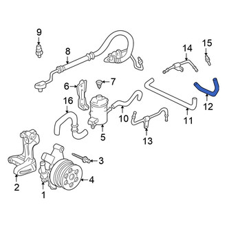 Honda OE - Power Steering Return Hose