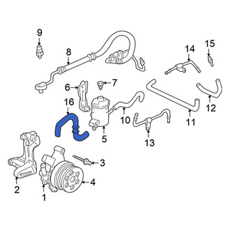 Honda OE - Front Power Steering Line