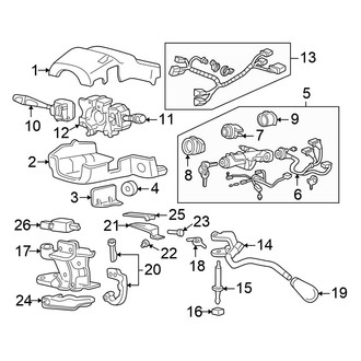 Honda OE - Steering Column - Shroud, Switches & Levers