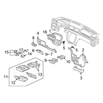 Honda OE - Instrument Panel Cover Clip