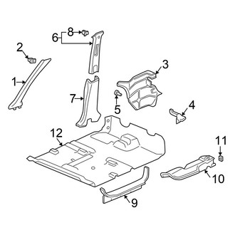 Honda OE - Pillars, Rocker & Floor - Interior Trim