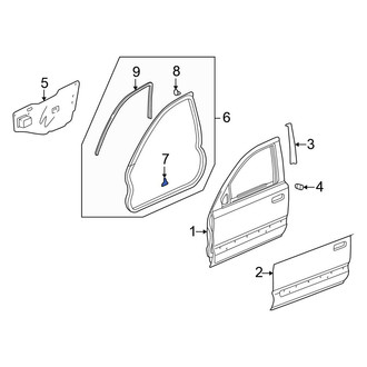 Honda OE - Front Door Seal Clip