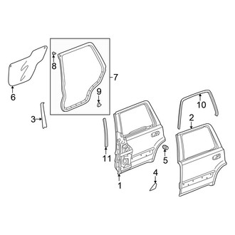 Honda OE - Rear Door - Door & Components