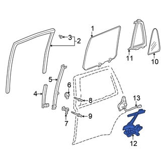 Honda OE - Front Left Window Regulator