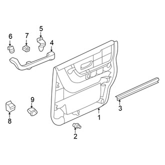 Honda OE - Rear Door - Interior Trim